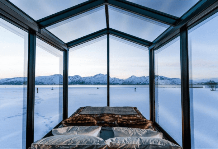 10 tipů na nejkrásnější ubytování v Norsku: glamping, treehouse, tiny house 3