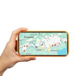 Mapa Severní Itálie na telefonu